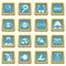 Ophthalmologist tools icons azure