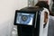 Ophthalmology eyesight diagnostic. Modern eye test machine equipment in ophthalmology clinic