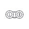 Ophthalmology line icon concept. Ophthalmology vector linear illustration, symbol, sign