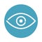 Ophthalmology vision specialist medical and health care block style icon