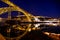 Oporto bridge by night