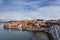 Oporto, Portugal, Europe. Postcard from the picturesque city of Porto, amazing travel destination in Portugal. View to the histori