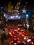 Oporto streets traffic at night