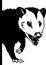 Opossum Stencil - Peeking Animal Cut file, Funny Animal Stencil