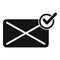 Opportunity mail icon simple vector. Work direction