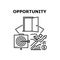 Opportunity Vector Concept Black Illustration