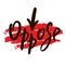 Oppose - inspire motivational quote. Hand drawn beautiful lettering. Print