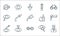 opthalmology line icons. linear set. quality vector line set such as ophthalmologist, testing glasses, eyedropper, eye test, laser