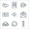 Opthalmology line icons. linear set. quality vector line set such as ophthalmoscope, eyeball, notification, eye, monitor,