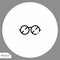Optic glasses vector icon sign symbol