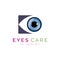 optical eyes care vision modern logo design template for brand or company and other