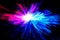Optical fiber light explosion effect