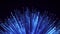 Optical fiber sheaf abstract motion background. Glowing bundle of optic cables loop animation