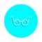 Optical glasses badge icon. Simple glyph, flat vector of web icons for ui and ux, website or mobile application