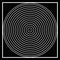 Optical illusion B&W circles.