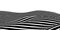 Optical illusion curve wave. Abstract vector background with black and white lines. Pattern distorted textures
