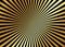 Optical illusion. Deception. Abstract futuristic background from black and gold stripes. Vector illustration golden radial lines