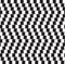 Optical illusion. False-appearing distortion of the image