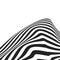 Optical illusion pattern. Background with wavy distorted stripes