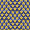 Optical illusion seamless pattern of moving stars