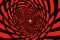 optical illusion of a spinning spiral, with the center staying still
