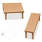 Optical Illusion Tables Same Size Cut Out Compare