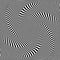 Optical illusion of torsion movement