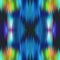 Optical kaleidoscope blur texture background. Seamless washed out symmetry ombre effect. 80s style retro geometric