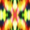 Optical kaleidoscope blur texture background. Seamless washed out symmetry ombre effect. 80s style retro geometric