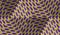 Optical motion illusion abstract background. Spotted seamless pattern in hexagonal pyramids form