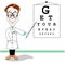 Optician eye test cartoon