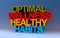 optimal wellness healthy habits on blue