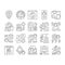 Optimize Operations Collection Icons Set Vector .