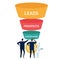 optimize sales funnel businessman analyze improve business conversion marketing from leads to prospects to customers