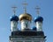 Optina. Domes of the temple