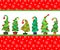 Option cards, covers, labels.Vector illustration of a Christmas tree.