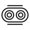 Optometrist icon, outline style