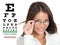 Optometrist or optician with eyewear glasses