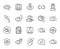 Optometry, Eye doctor line icons. Medical laser eye surgery, glasses and eyedropper. Vector