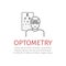 Optometry line icon