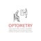 Optometry line icon