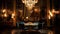 opulence blurred art deco interior