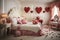 Opulent Bedroom with Valentine's Day Floral Decor