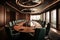 Opulent boardroom, providing a sophisticated and exclusive environment for high-end business discussions. Generative AI