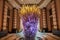 Opulent Crystal Sculpture in Grand Lobby, Luxury Interior