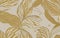 Opulent gold leaves and flowers floral pattern.