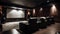 Opulent Home Theater: Ultimate Entertainment Experience, Comfortable Recliners, and Impressive Visuals