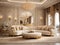 Opulent Interiors - Elegant Design of a Luxurious Living Space - Crafted with AI Precision