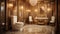 Opulent Lavatory: Lavish Toilet in the Grandeur of a Mansion