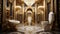 Opulent Lavatory: Luxurious Toilet in the Heart of a Grand Mansion